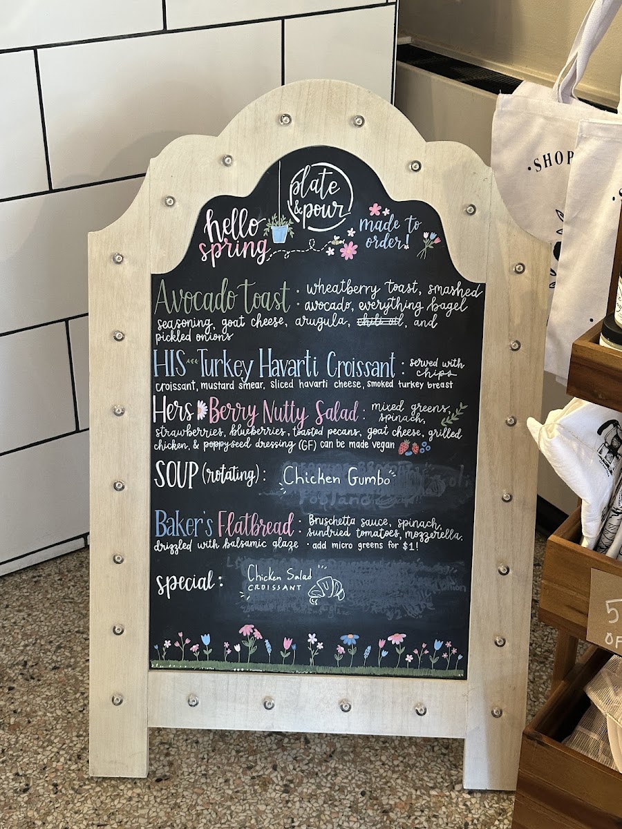 Menu Plate And Pour-2