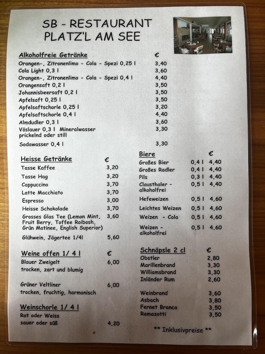 Menu Platz´l Am See-2