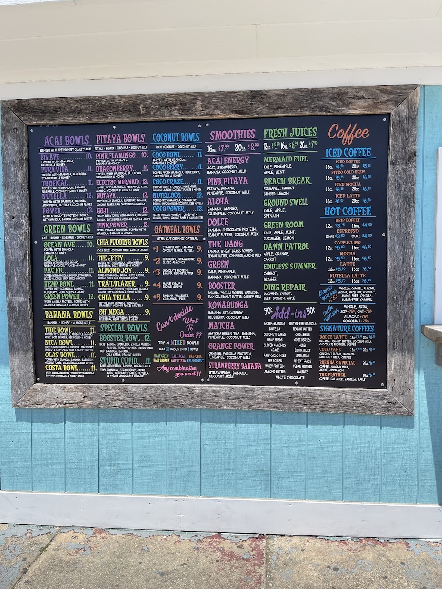 Menu Playa Bowls Point Pleasant Beach-9