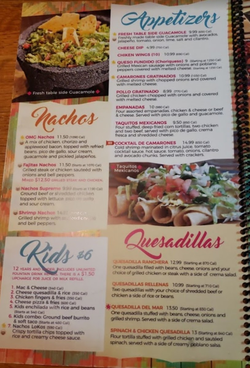 Menu Plaza Azteca Mexican Restaurant · Exton-10