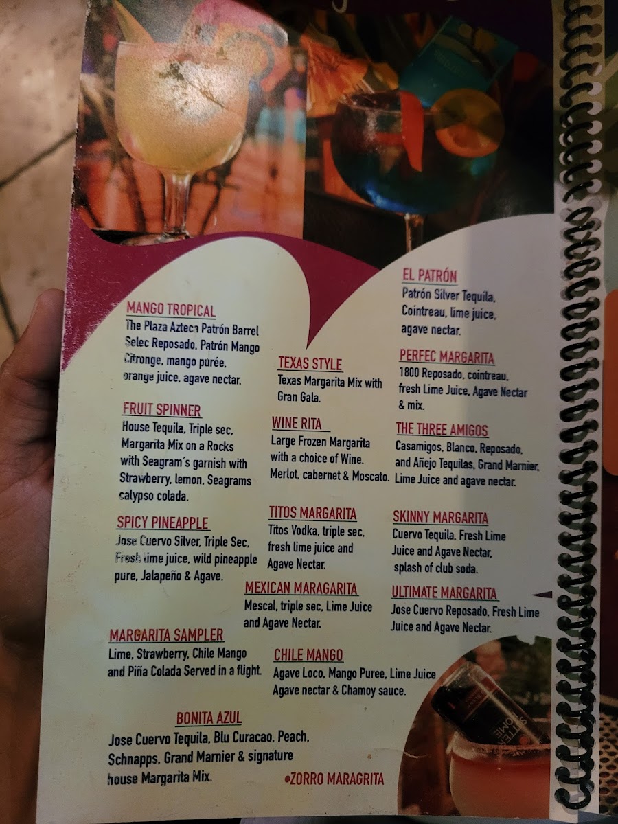 Menu Plaza Azteca Mexican Restaurant · Exton-6