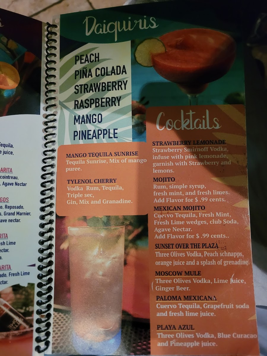 Menu Plaza Azteca Mexican Restaurant · Exton-7