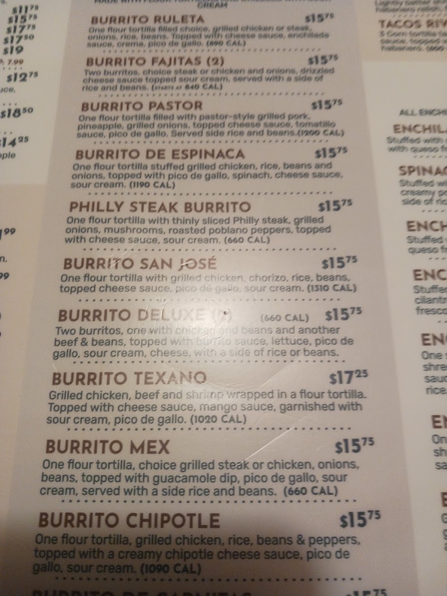 Menu Plaza Azteca Mexican Restaurant · Exton-8