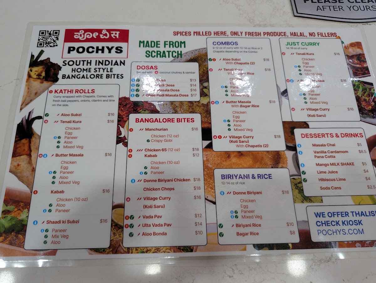 Menu Pochys Home Style South Indian-6