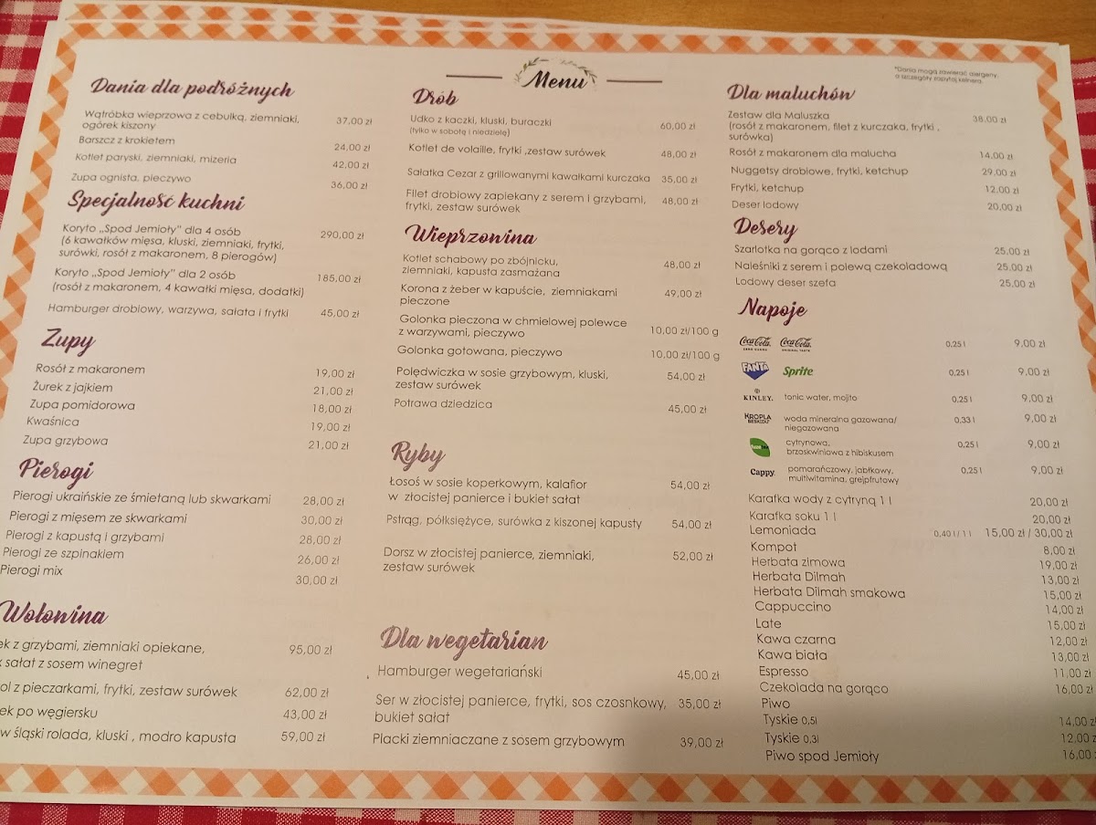 Menu Pod Jemiołą-2