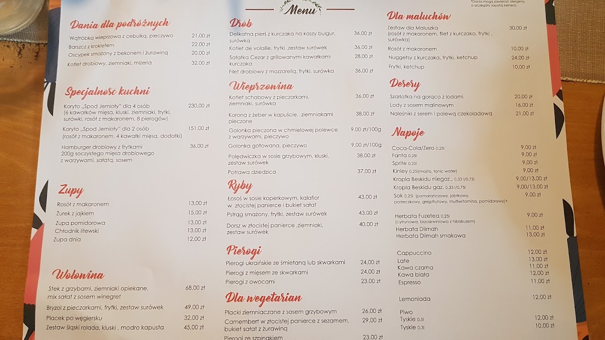 Menu Pod Jemiołą-4