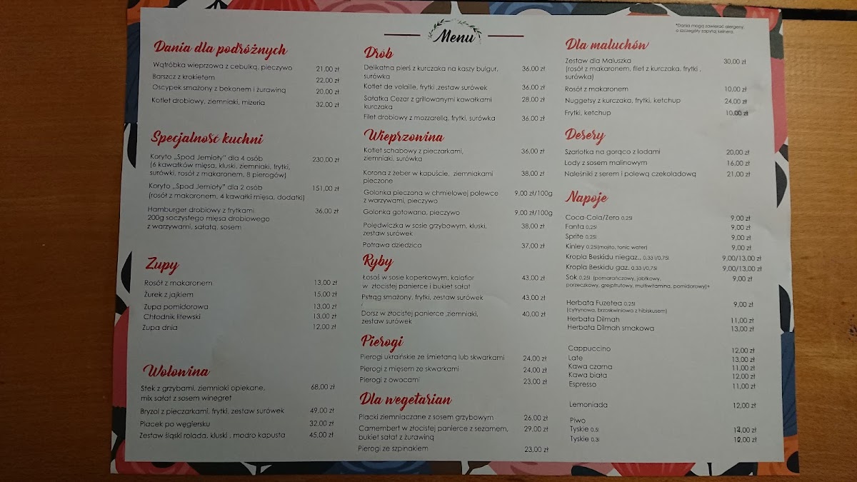 Menu Pod Jemiołą-9