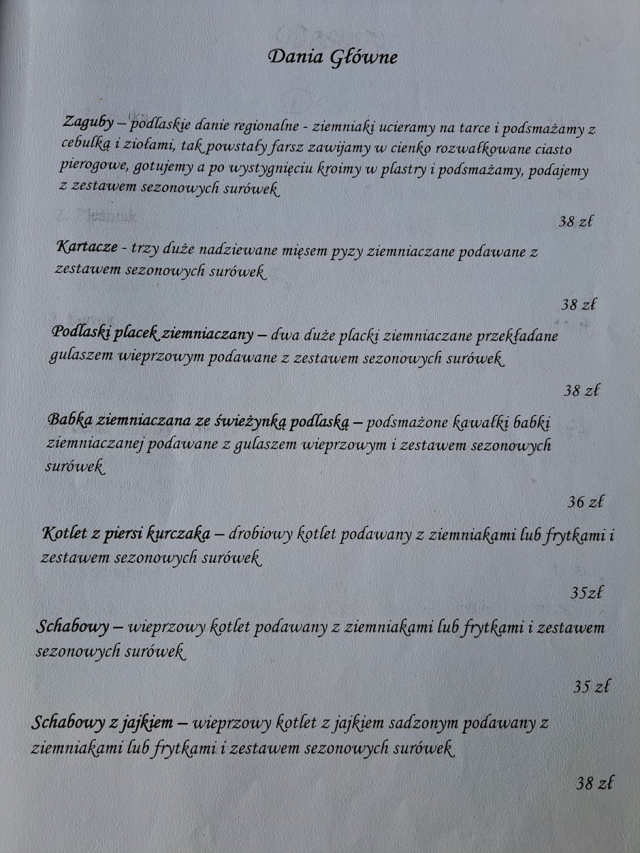 Menu Pod Katedrą-4