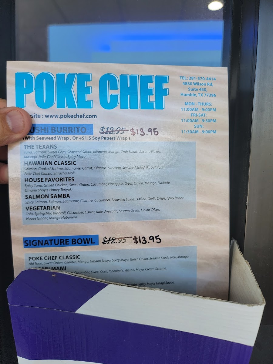 Menu Poke Chef 2-4