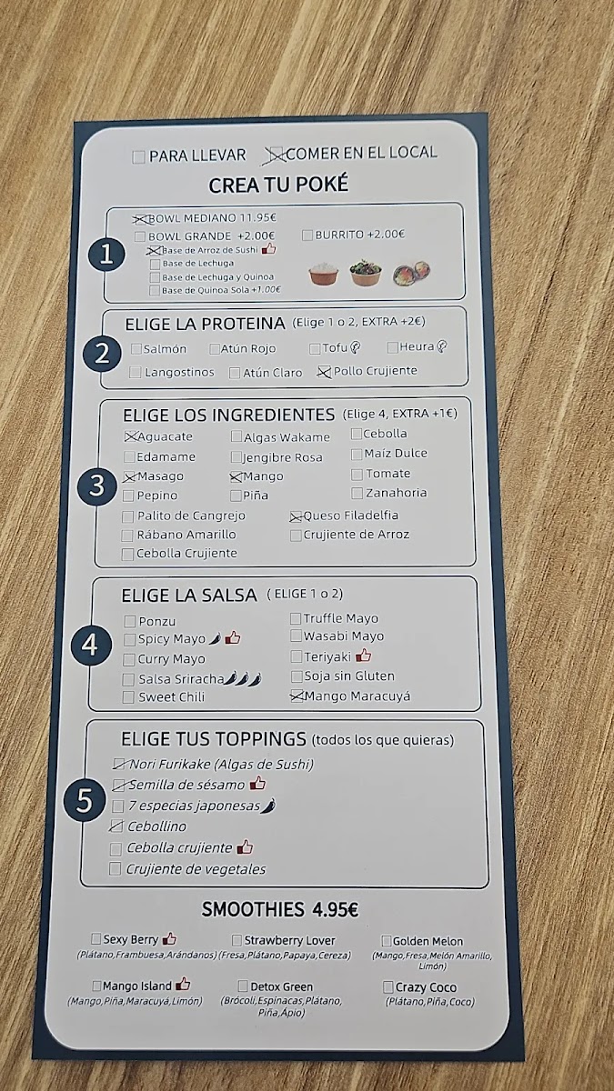 Menu Poké Poké - Triana-2