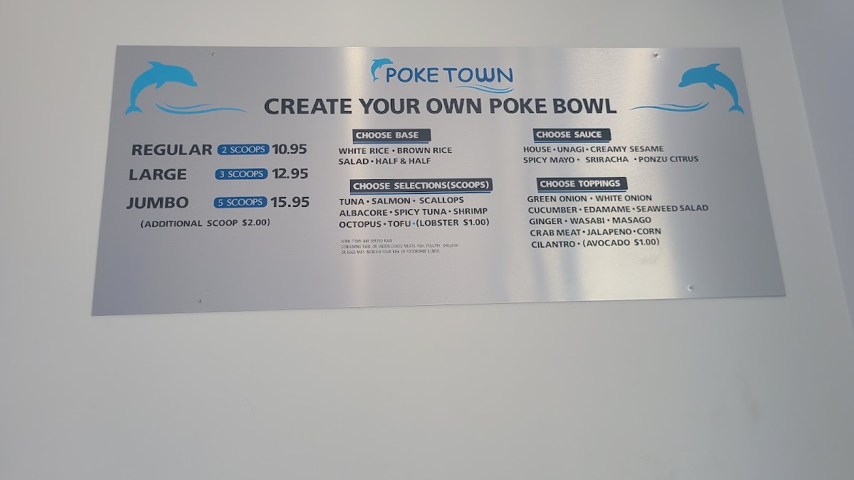 Menu Poke Town-1