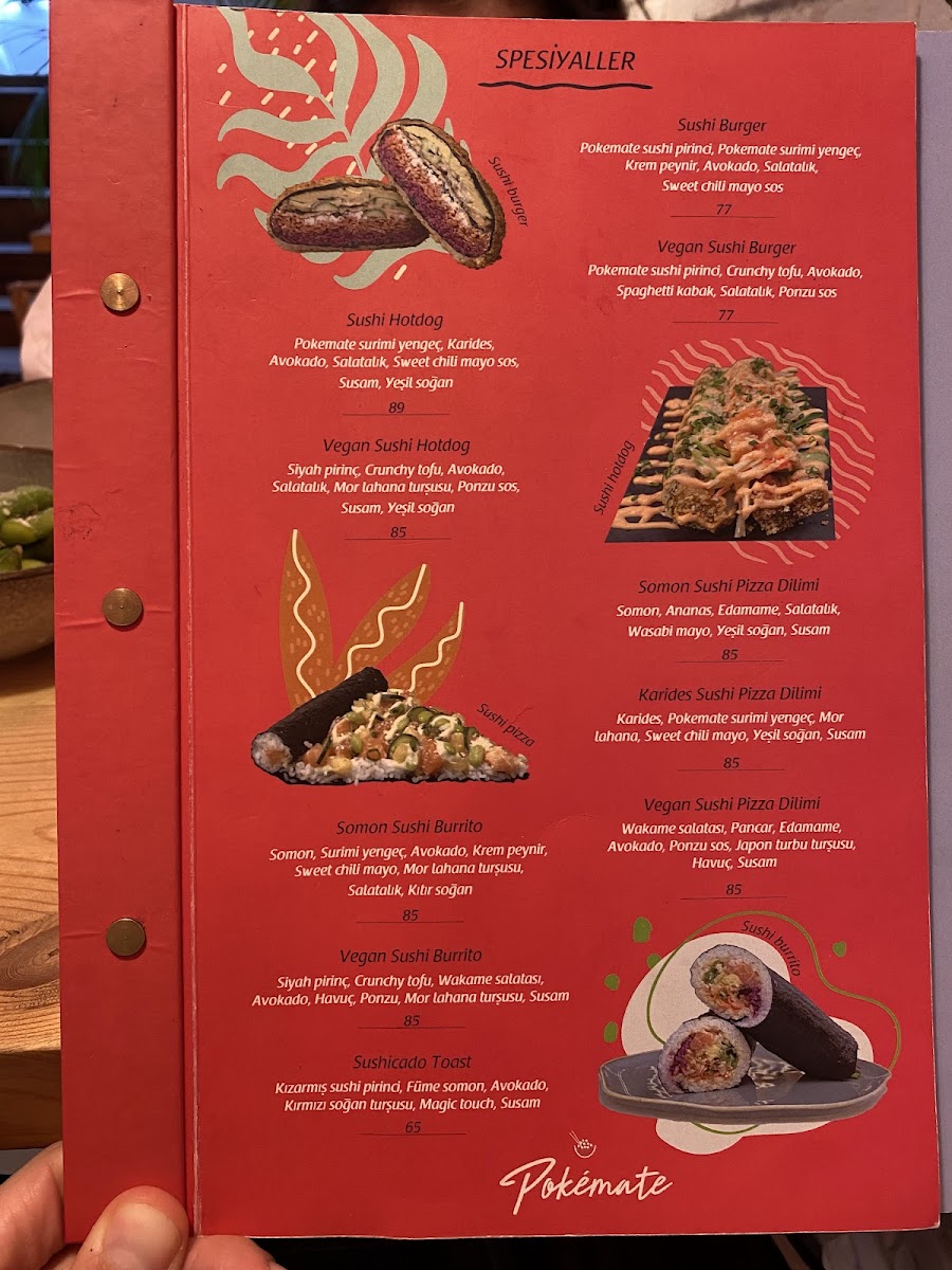 Menu Pokemate photo menu 1