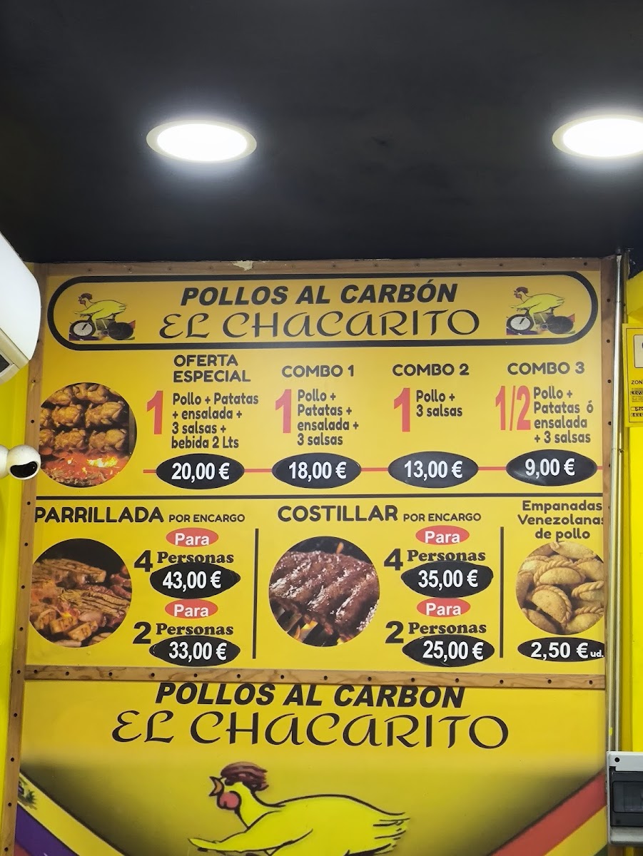 Menu Pollos Al Carbón El Chacarito-2