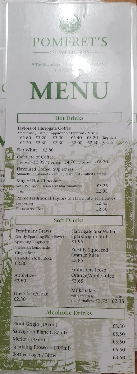 Menu Pomfrets Of Wetherby-3