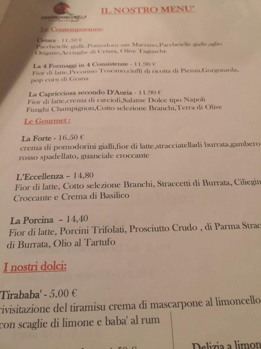 Menu Pomodoro & Mozzarella • F.lli D’Auria Pizza Gourmet-8