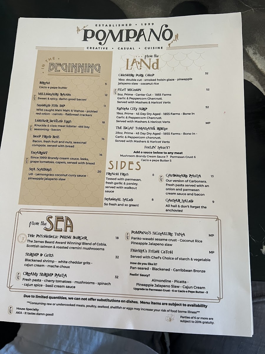 Menu Pompano Grill-2