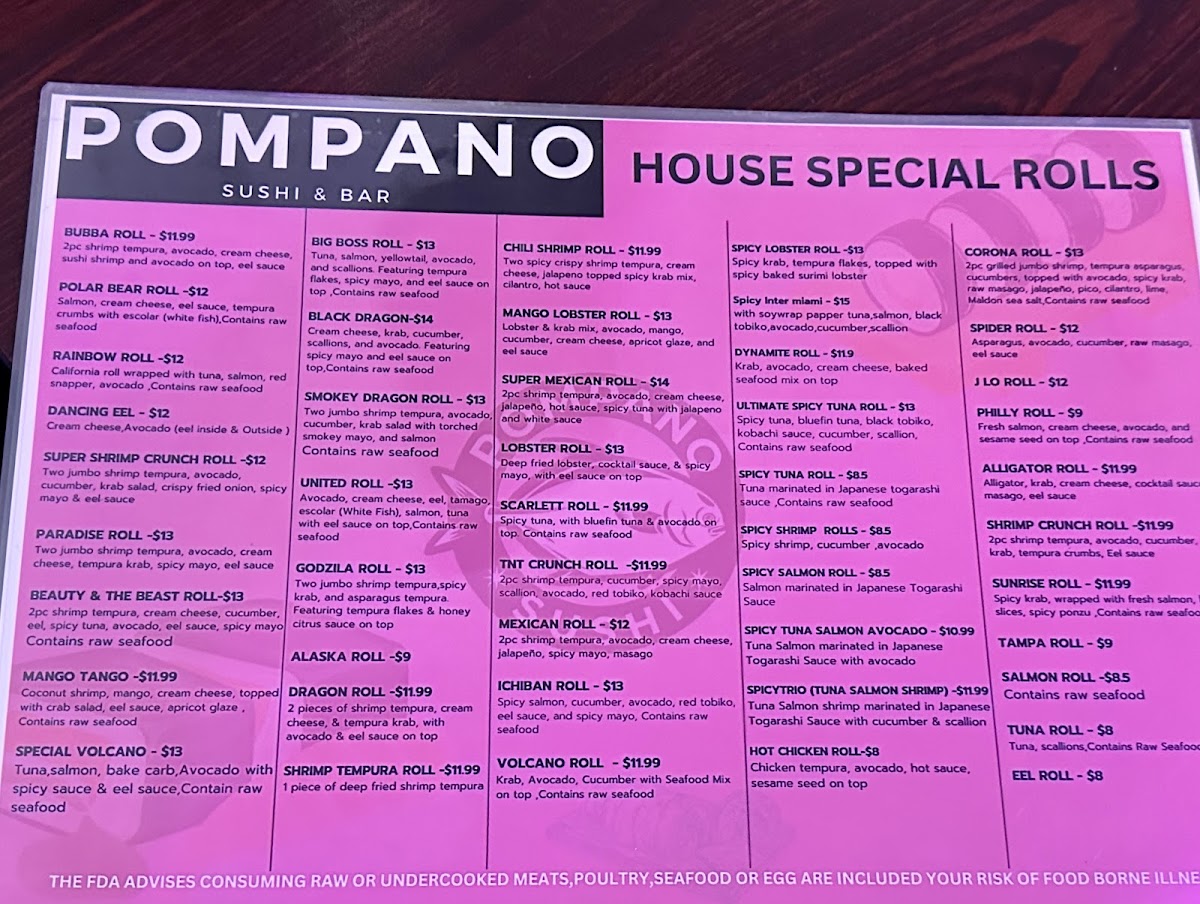 Menu Pompano Sushi-5