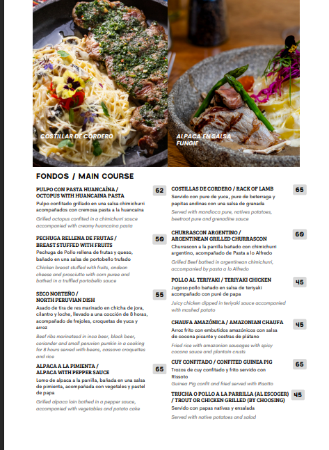 Menu Ponchos Peruvian Kitchen-1