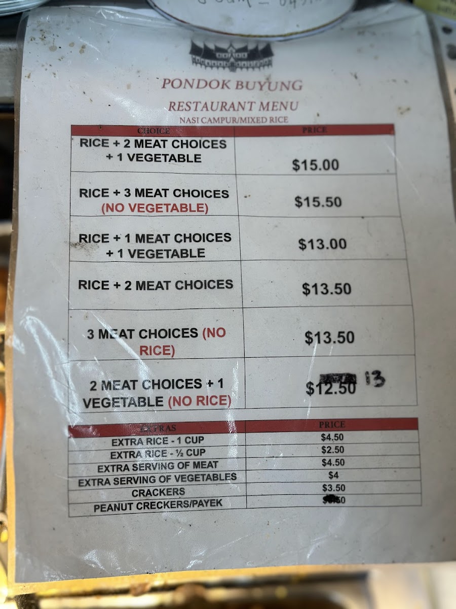 Menu Pondok Buyung-1