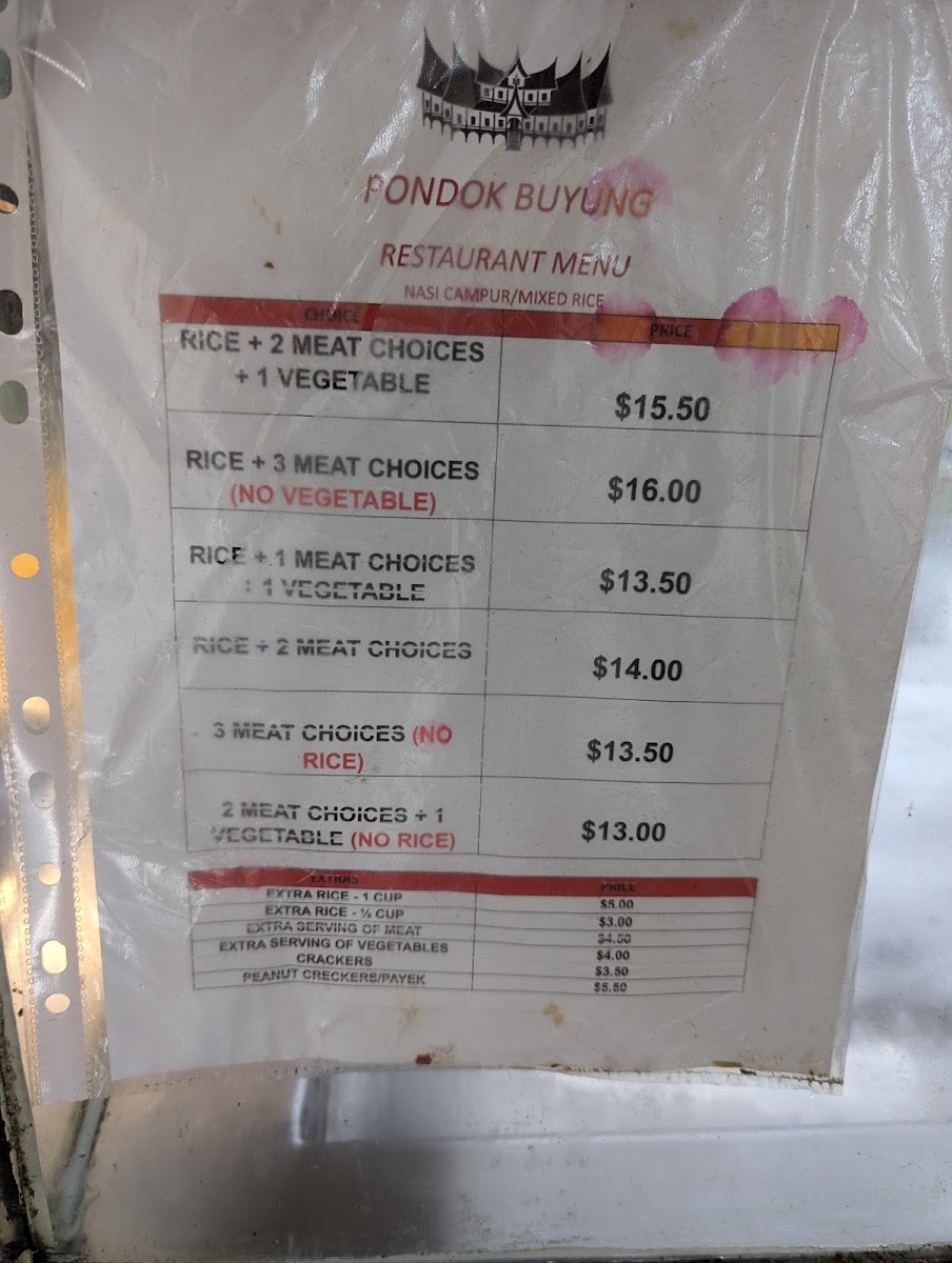 Menu Pondok Buyung-3
