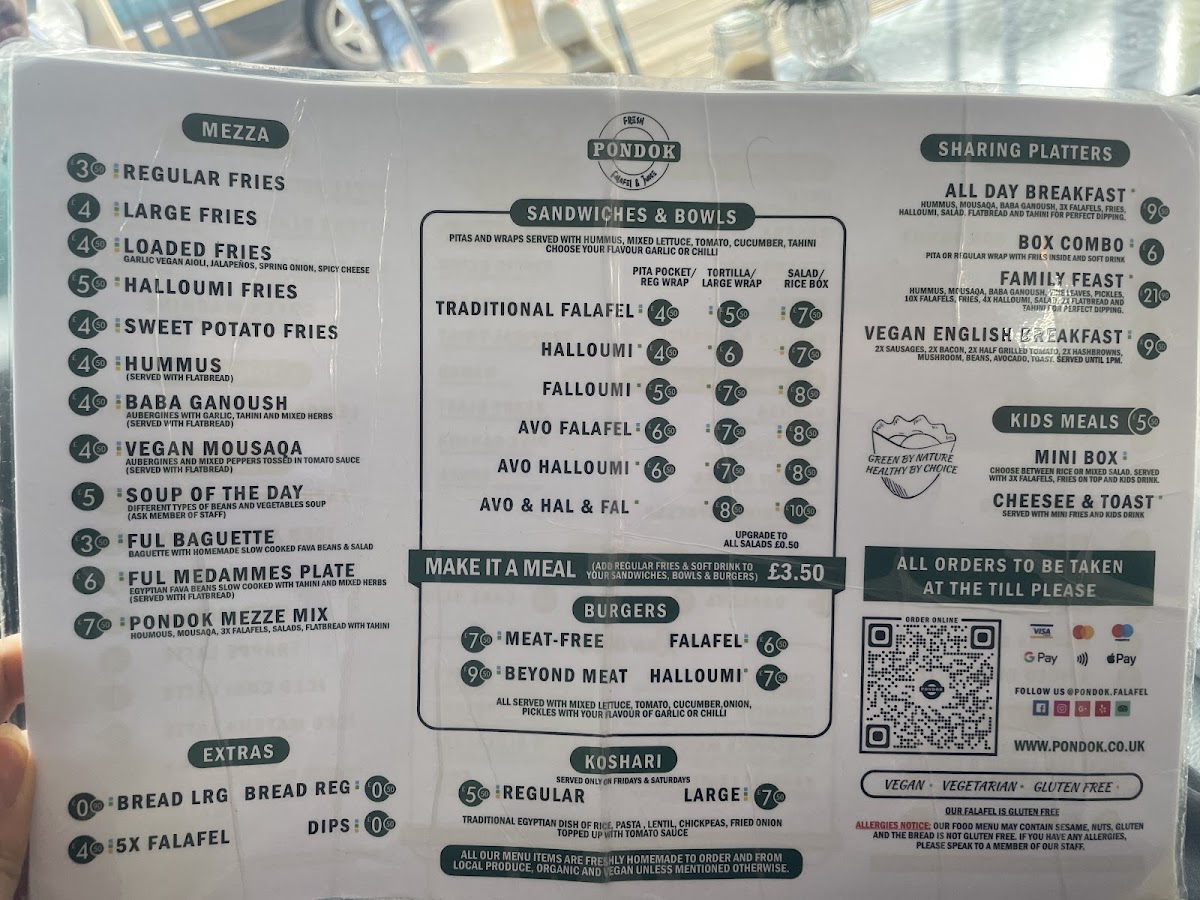 Menu Pondok Fresh Falafel & Juice-2