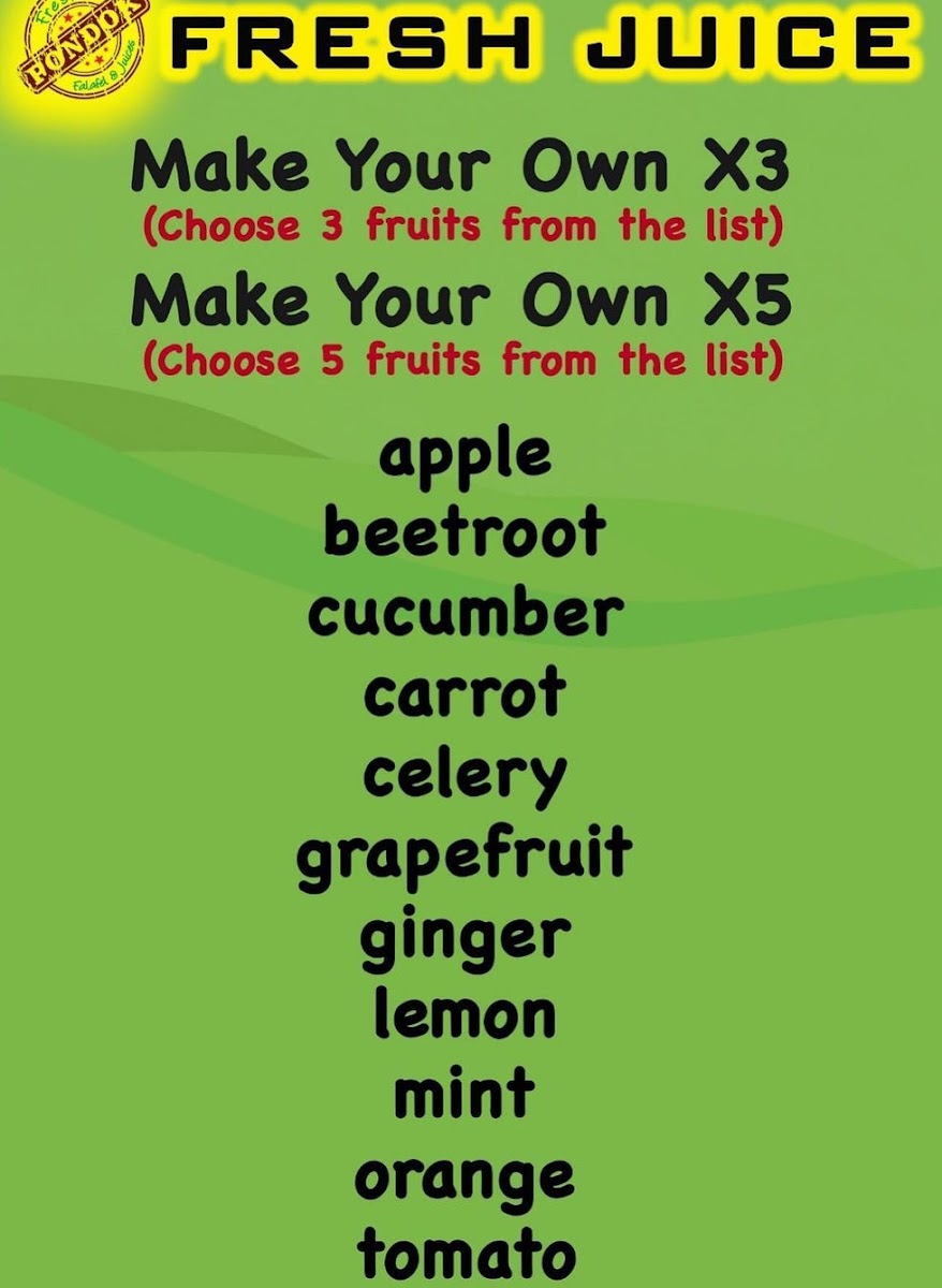 Menu Pondok Fresh Falafel & Juice-3