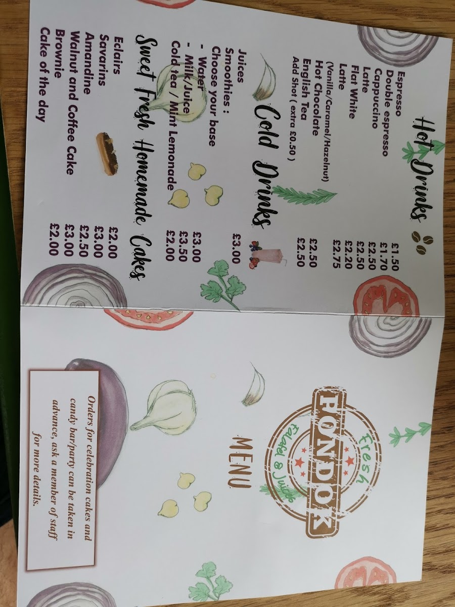Menu Pondok Fresh Falafel & Juice-5