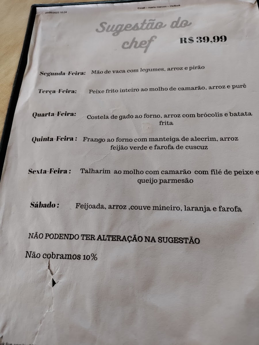 Menu Ponto 10 Restaurant-1