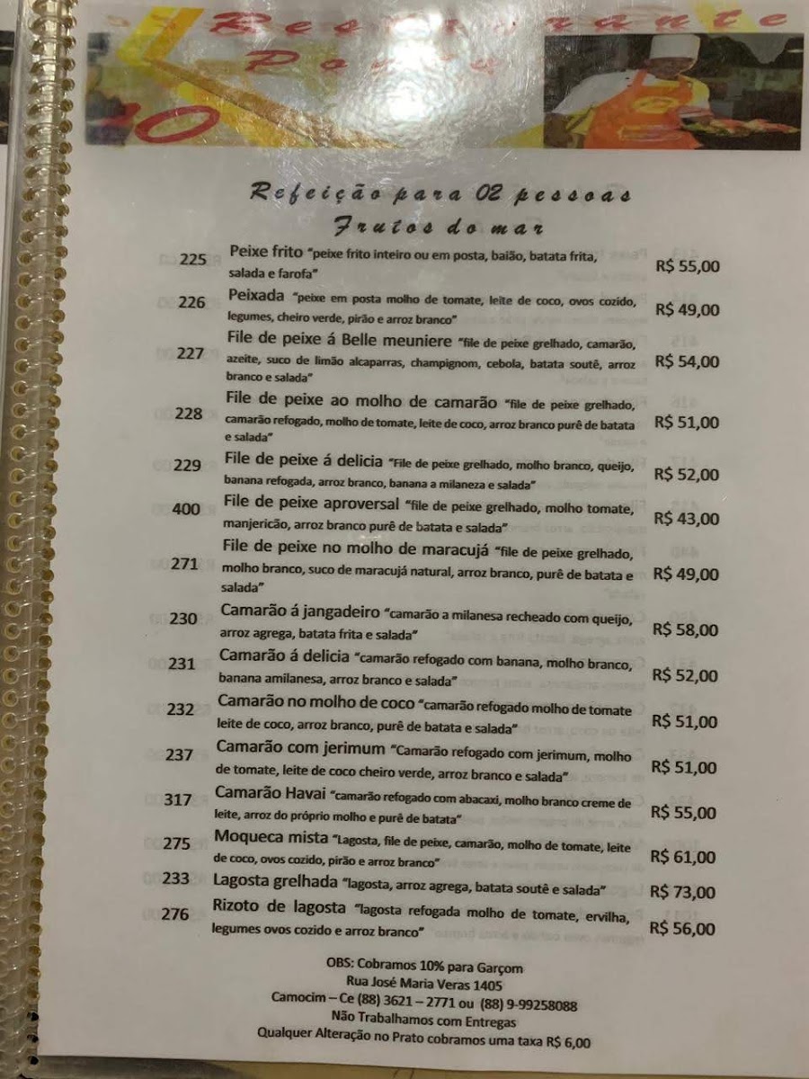 Menu Ponto 10 Restaurant-2