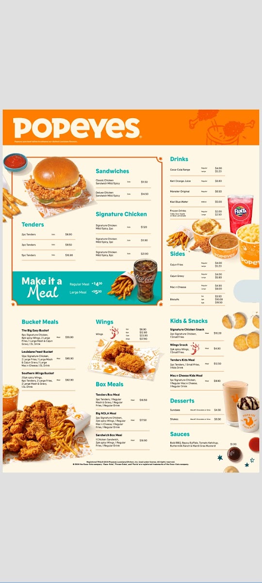 Menu Popeyes Famous Louisiana Chicken Takanini-4
