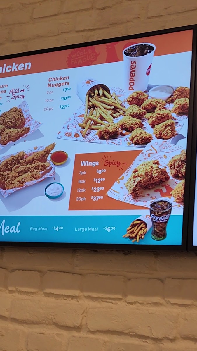 Menu Popeyes Famous Louisiana Chicken Takanini-7