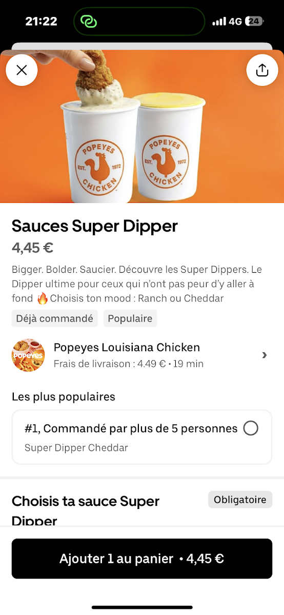Menu Popeyes Louisiana Chicken Lille Lomme-4