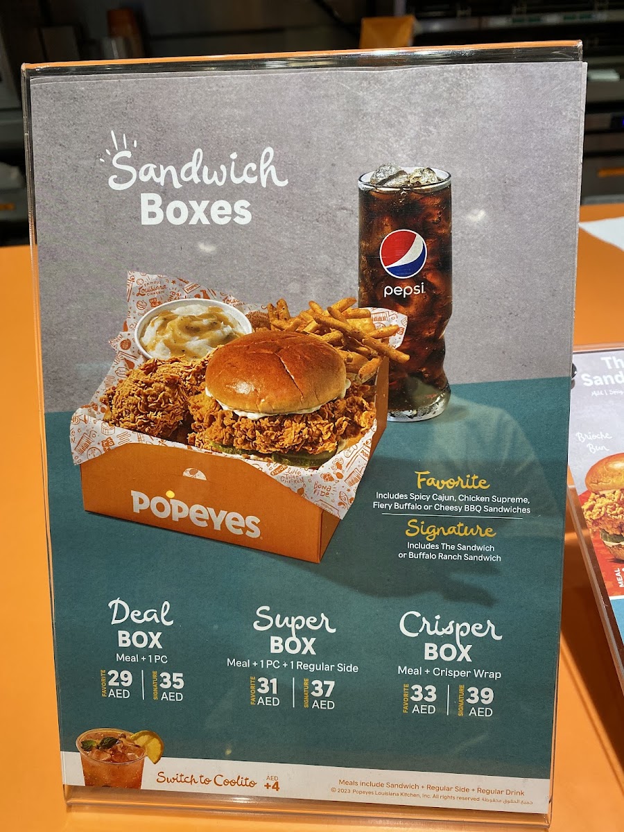 Menu Popeyes Oud Metha-3