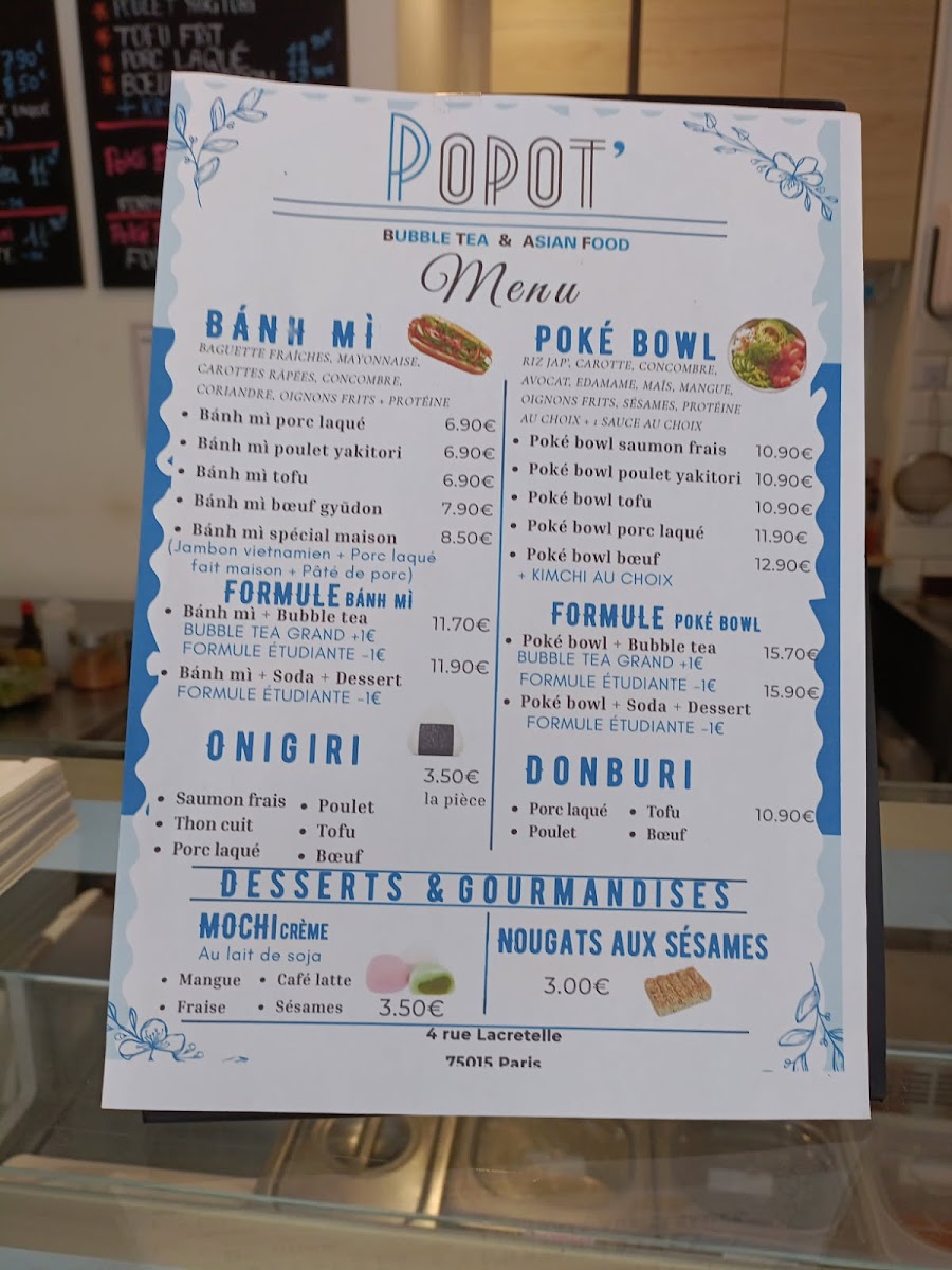 Menu Popot' Bubble Tea & Asian Food-2