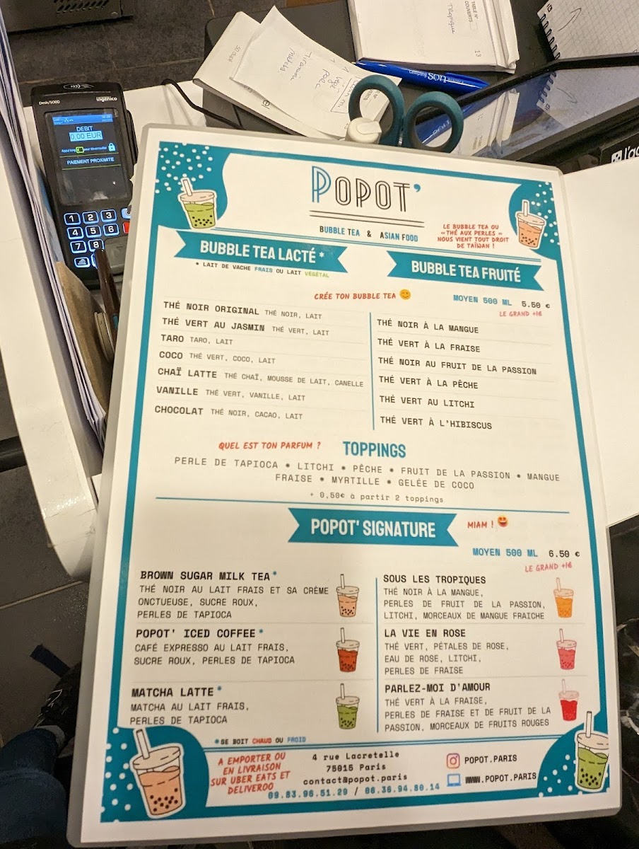 Menu Popot' Bubble Tea & Asian Food-6