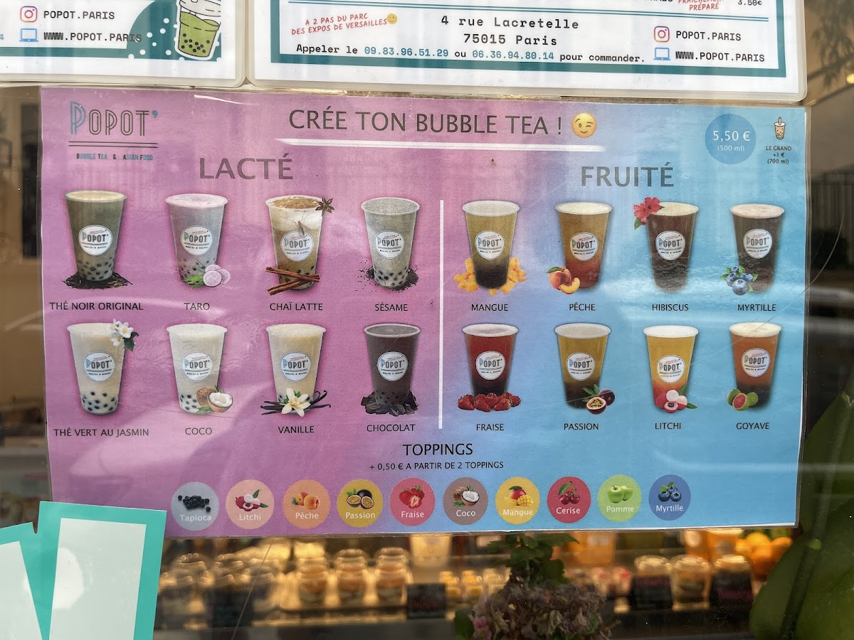 Menu Popot' Bubble Tea & Asian Food-9