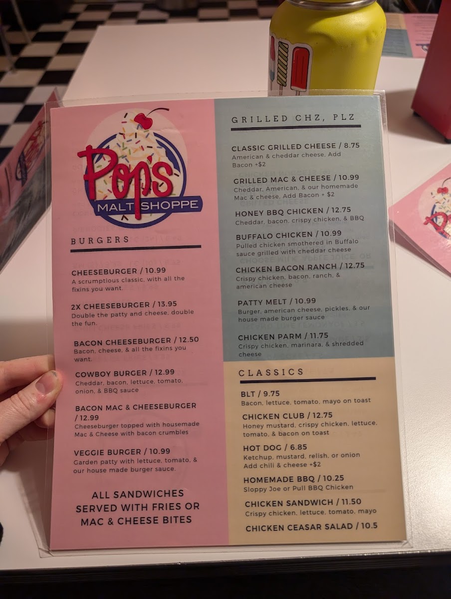 Menu Pop's Malt Shoppe-6