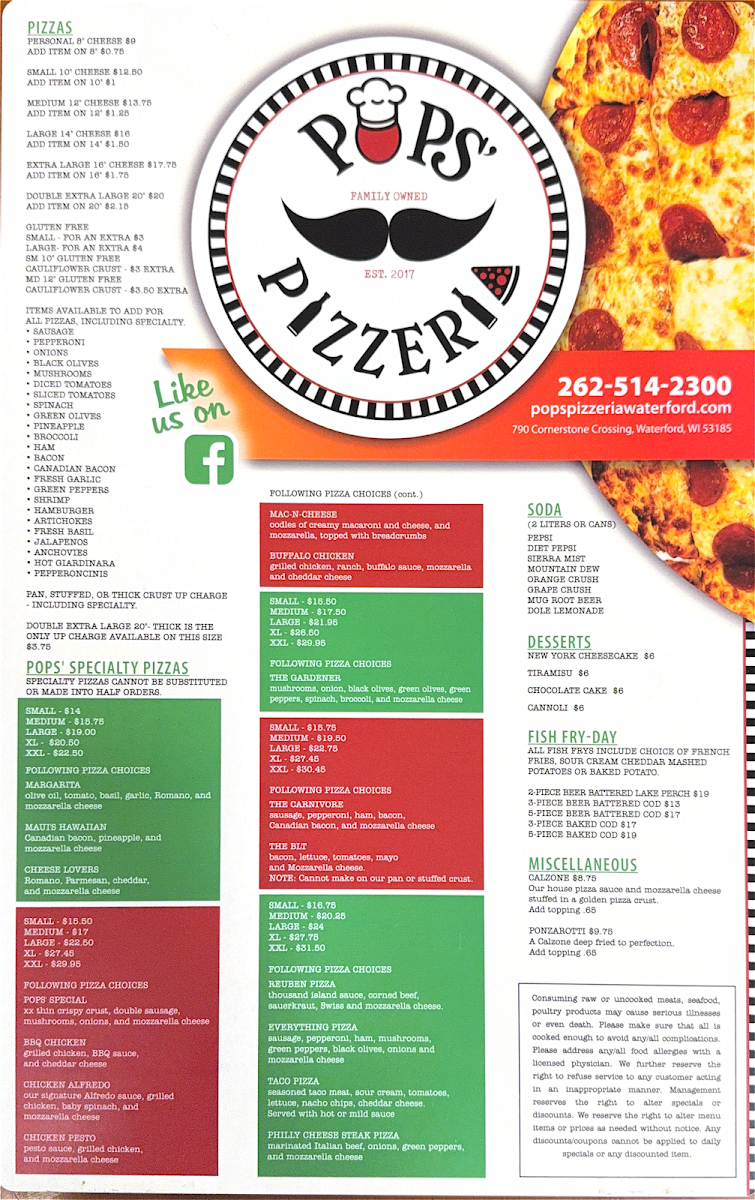 Menu Pops' Pizzeria-2