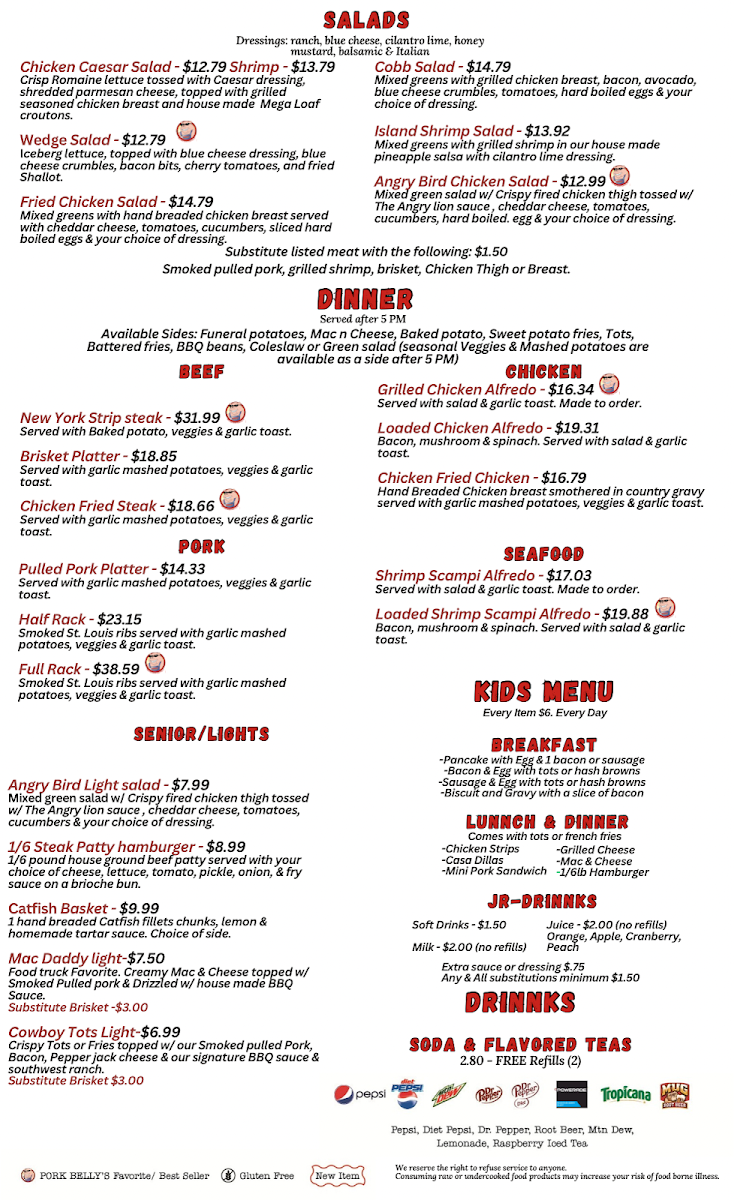 Menu Pork Belly's Eatery & Catering Co.-2
