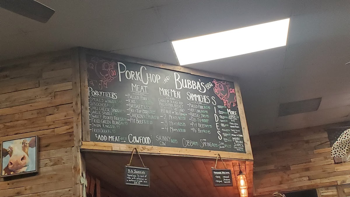 Menu Porkchop And Bubba's Bbq-1