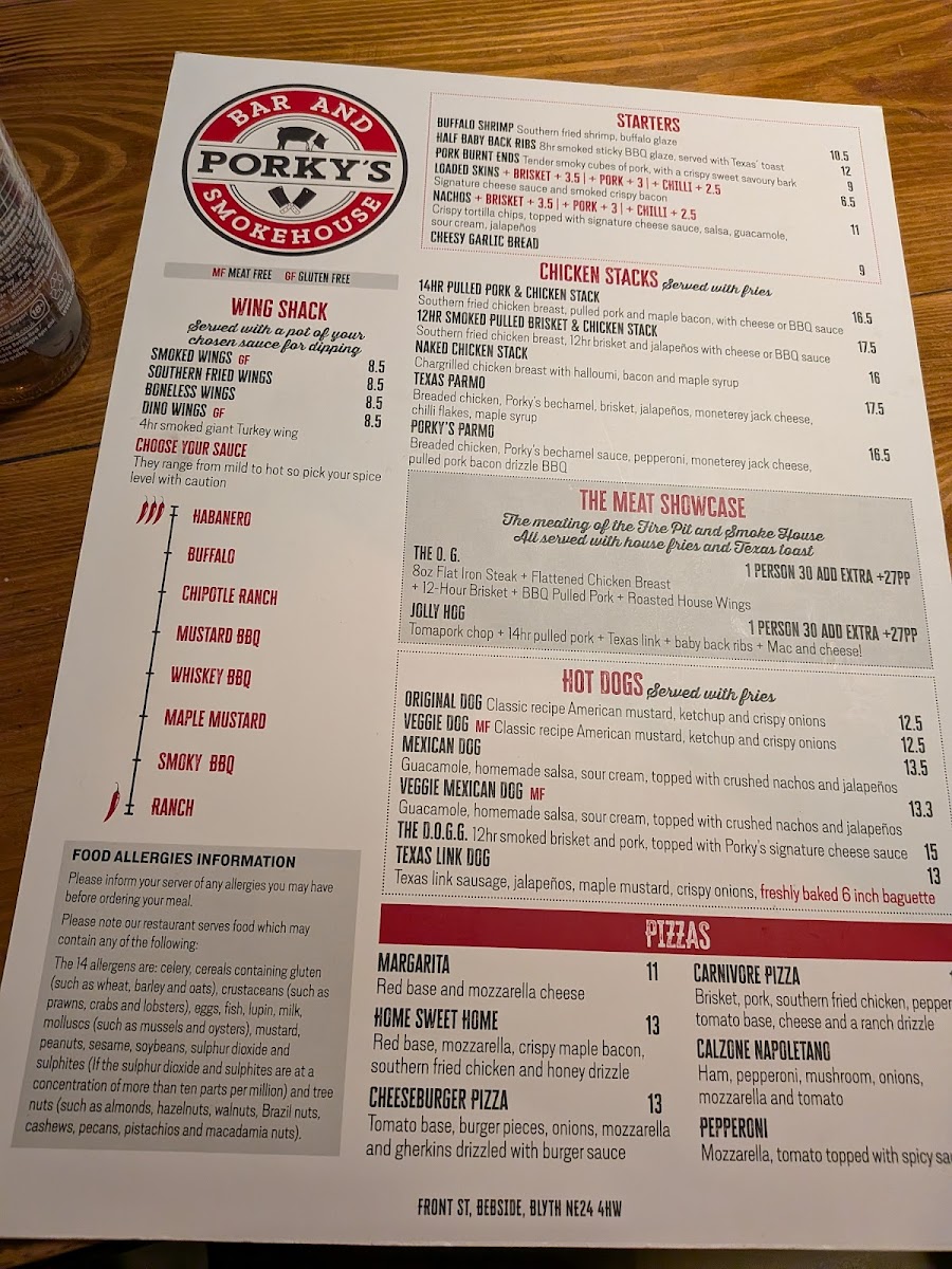 Menu Porky's-1