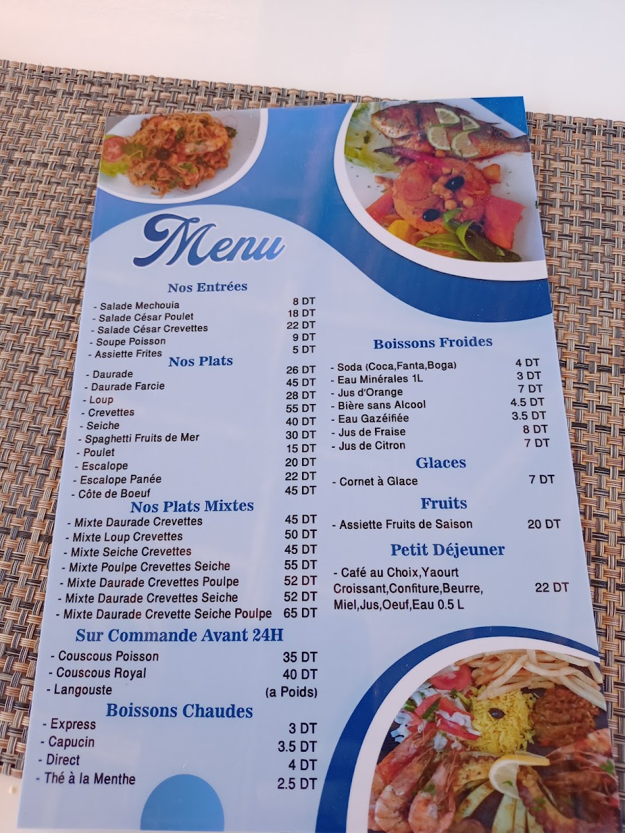 Menu Port D'aghir Restaurant-1