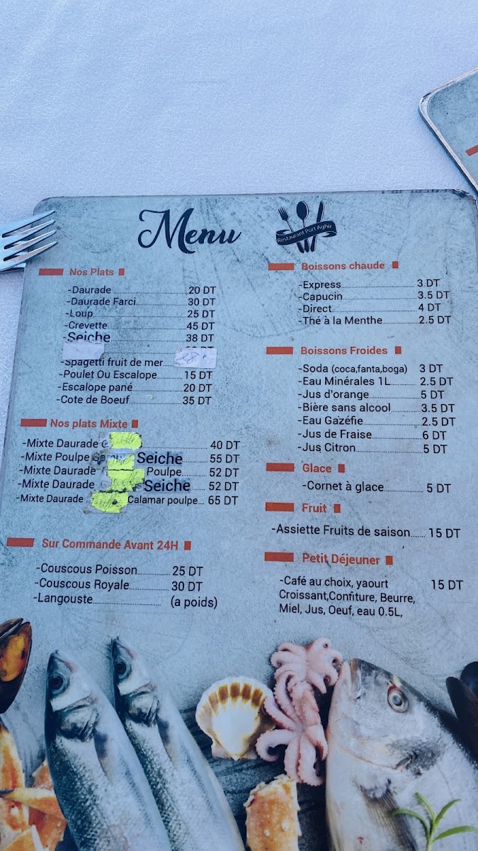 Menu Port D'aghir Restaurant-9
