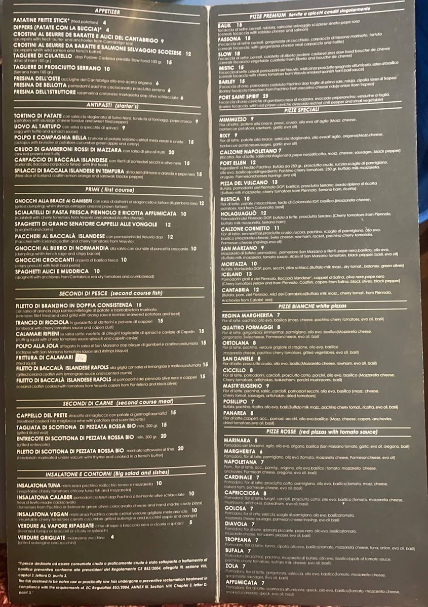 Menu Port Ellen-1