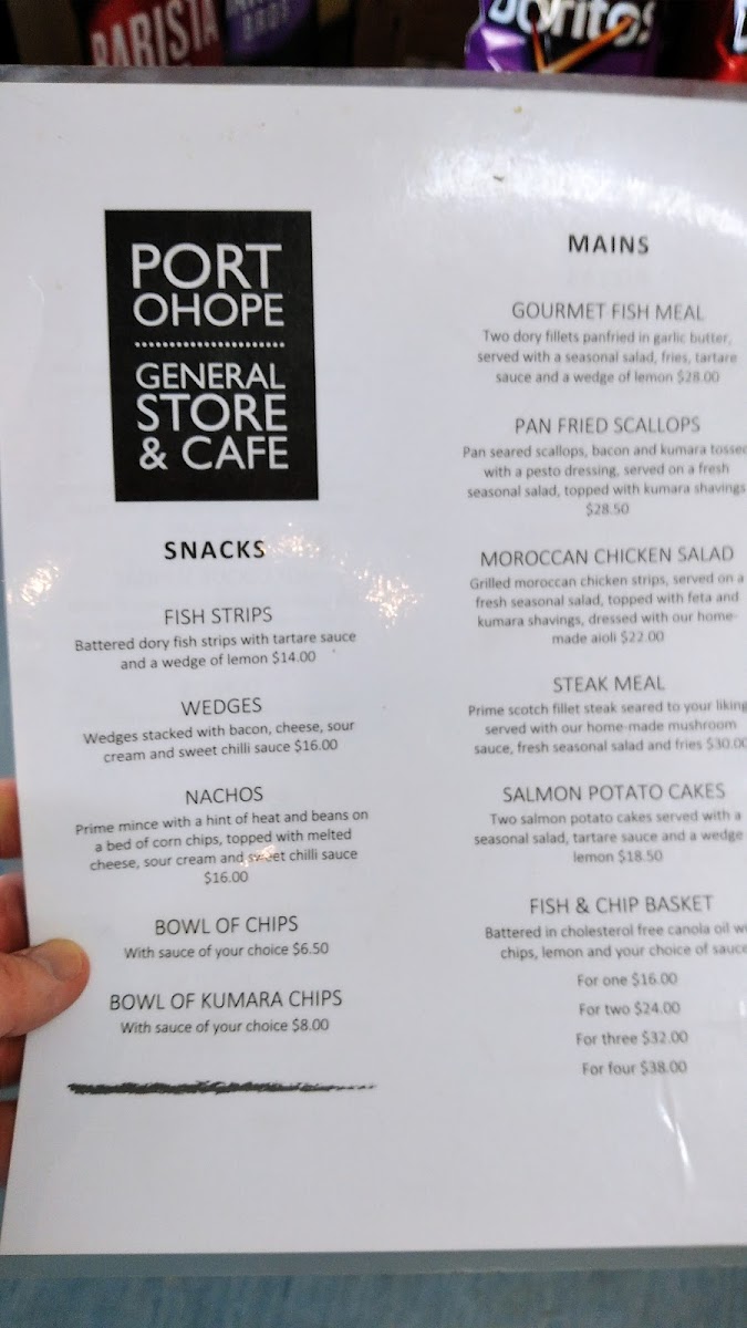 Menu Port Ohope General Store & Cafe-4