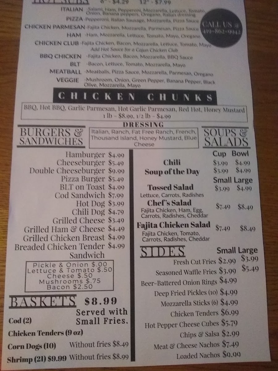 Menu Portage Inn-10