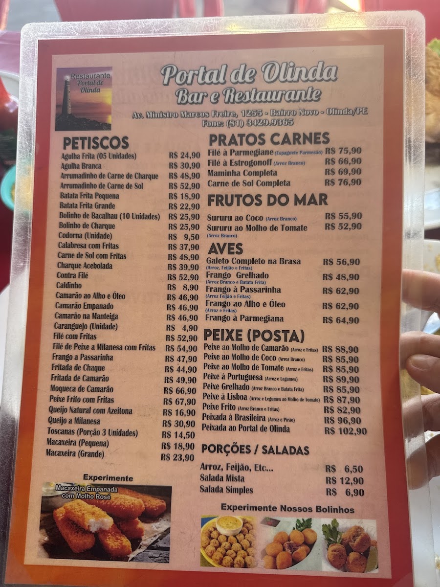 Menu Portal De Olinda-1