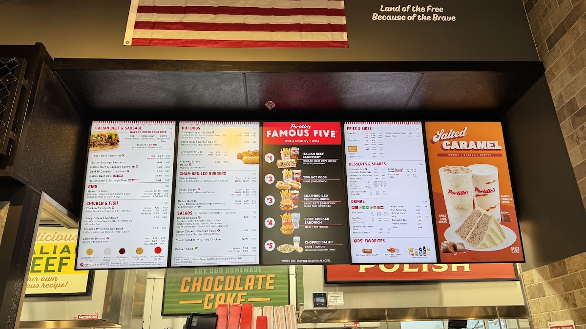 Menu Portillo's Algonquin-1