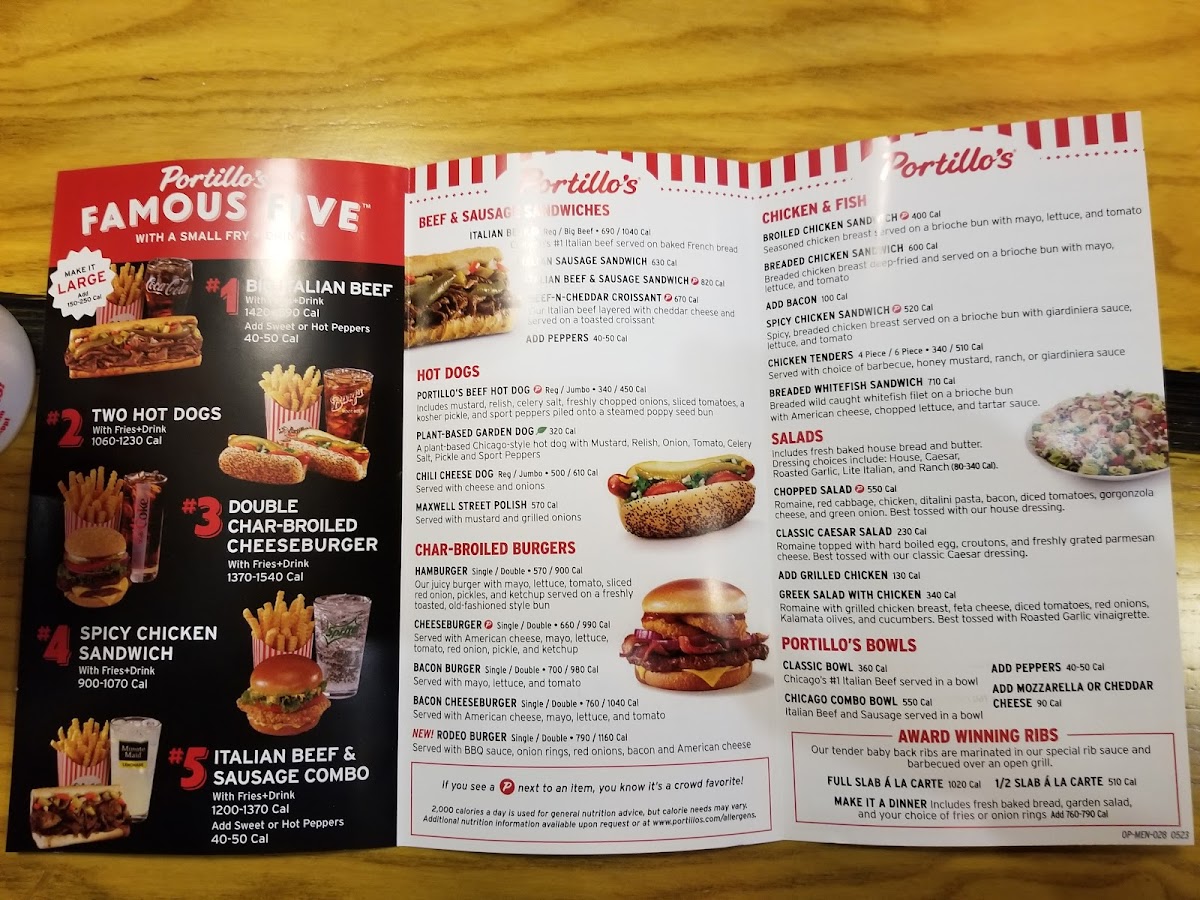 Menu Portillo's Algonquin-3