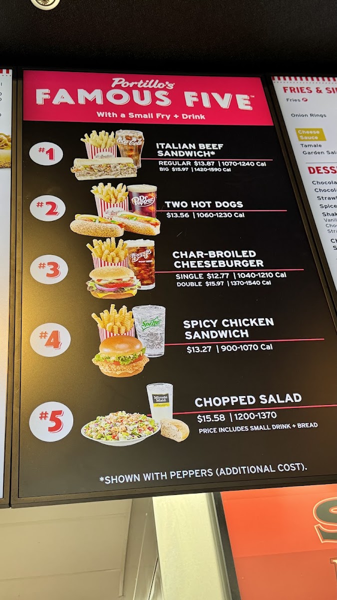 Menu Portillo's Algonquin-4